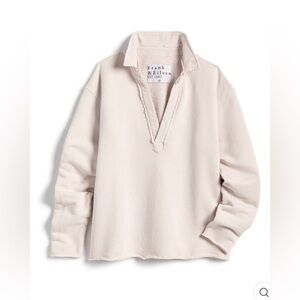 Frank & Eileen Patrick Popover Henley Triple Fleece Cream Size Large